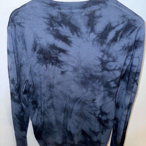 Theory Men's Blue Tie Dye Sweater in Merino Wool - M - 75% OFF (MSRP $255) - Picture 3 of 4